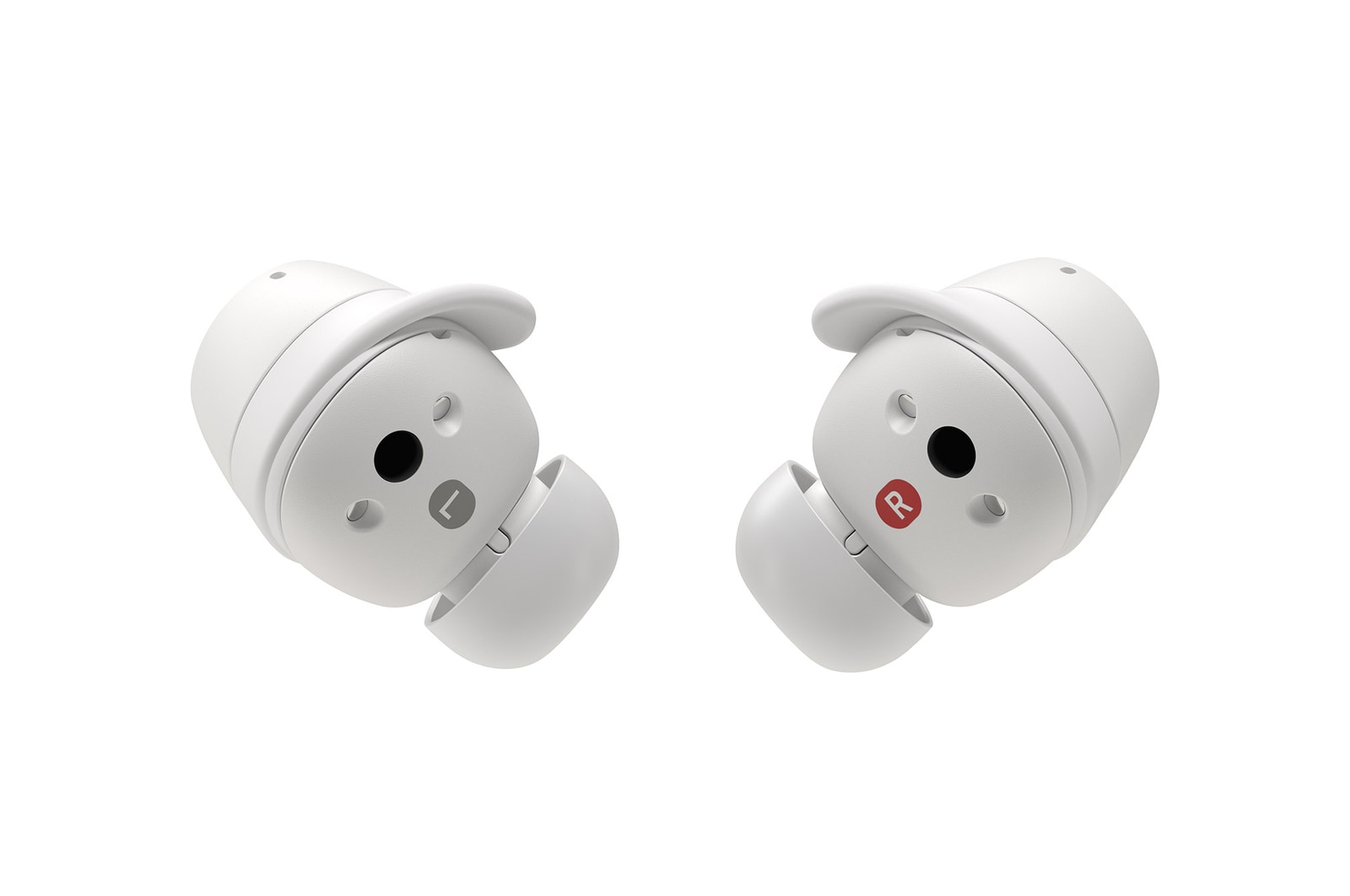 LG xboom Buds von will.i.am | Bluetooth-Ohrhörer | xboom Signature Sound mit Graphen-Treiber, xboom Buds white