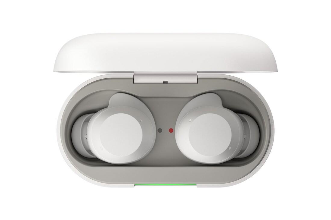 LG xboom Buds by will.i.am | Bluetooth-Ohrhörer | xboom Signature Sound mit Graphen-Treiber, xboom Buds white