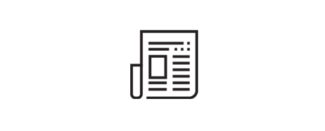 Eine schwarz umrandete Schriftrolle weist Linien unterschiedlicher Länge und Kästchen auf, die ein Muster bilden, das die gesamte Schriftrolle ausfüllt. 