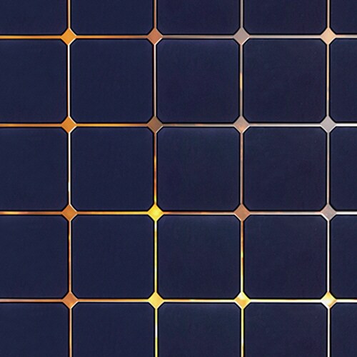 Eine Nahaufnahme des LG Solarmoduls.