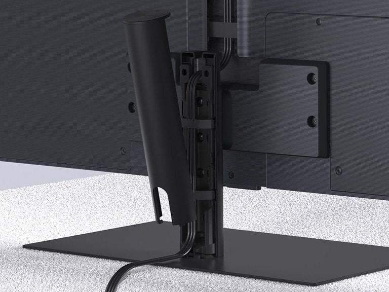 Installationsvideo zur Montage des Standfußes für den LG OLED evo AI G4 4K Smart TV Fernseher.