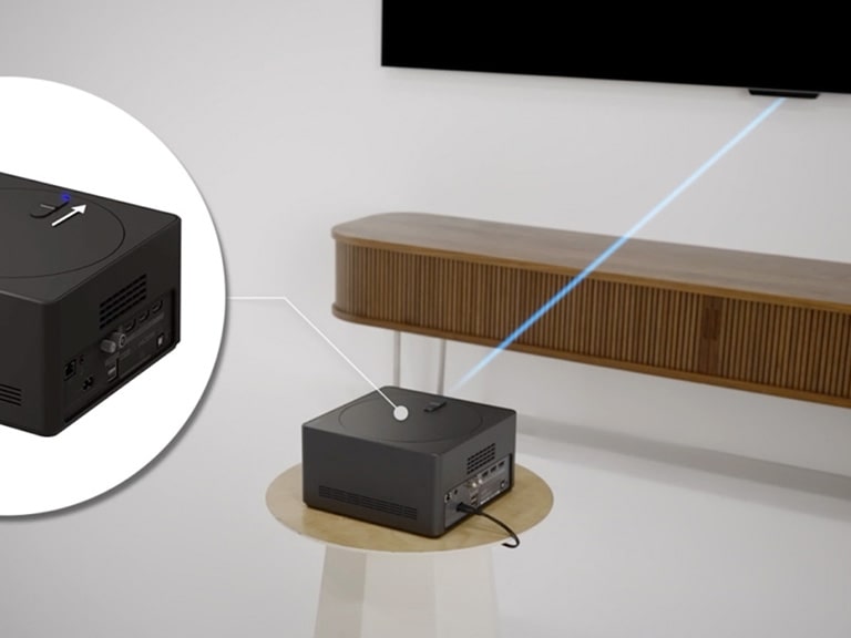 Erklärvideo zur Verbindung und Platzierung der Zero Connect Box für den LG Signature OLED M4 True Wireless TV Fernseher.