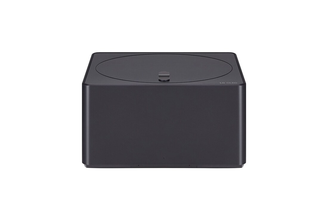 Vorderansicht der Zero Connect Box für den LG Signature OLED M4 True Wireless TV Fernseher.
