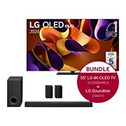 LG 55 Zoll LG OLED evo G4 4K Smart TV + 5.1.3 Dolby Atmos Soundbar mit 580 Watt , OLED55G49LS.DS80TR