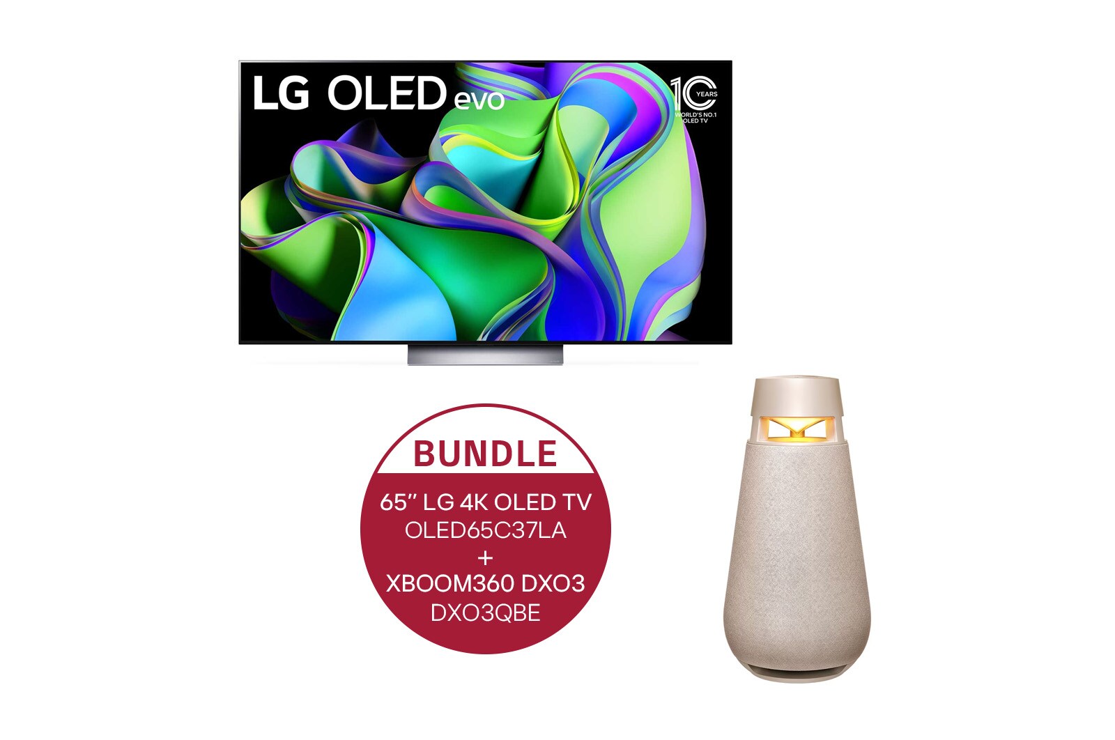 LG 65" LG 4K OLED evo TV C3 + XBOOM360 DXO3, OLED65C37LA.DXO3QBE