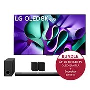 LG 65 Zoll OLED M4 4K Smart TV mit kabelloser Video- und Audioübertragung + 9.1.5 Kanal LG TV Soundbar DS95TR mit Dolby Atmos, OLED65M49LA.DS95TR