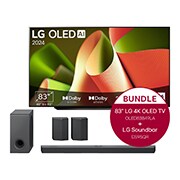 LG 83 Zoll LG OLED B4 4K Smart TV + 9.1.5 Dolby Atmos® Soundbar mit 810 Watt , OLED83B49LA.DS95QR