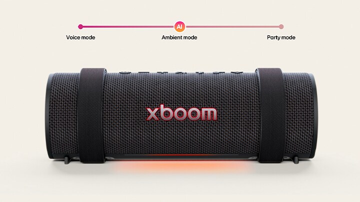 Frontansicht des xboom Grab mit eingeschaltetem Licht. 