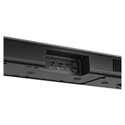 Schrägansicht der Rückseite der LG Soundbar DS90TY