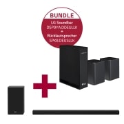 LG SPK8 | 2.0 Rücklautsprecher mit 140 Watt | Kompatibel zu den Soundbars SK10Y, SK9Y und der 2019er SL Serie | Wireless-Anbindung & DSP9YA | 5.1.2 Dolby Atmos® Soundbar mit 520 Watt | kabelloser Subwoofer, DSP9YA.SPK8