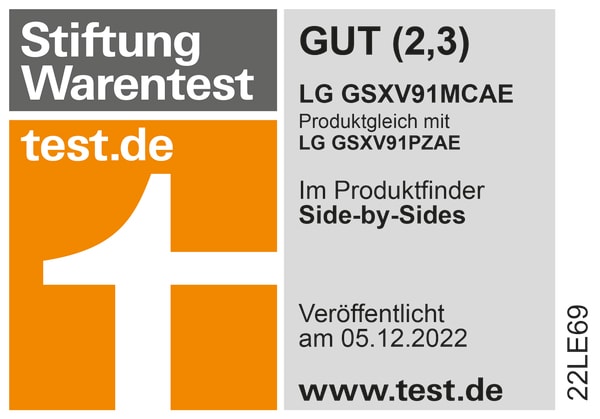 Stiftung Warentest Testurteil GUT (2,4)