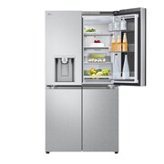 Top left door open with food stored
