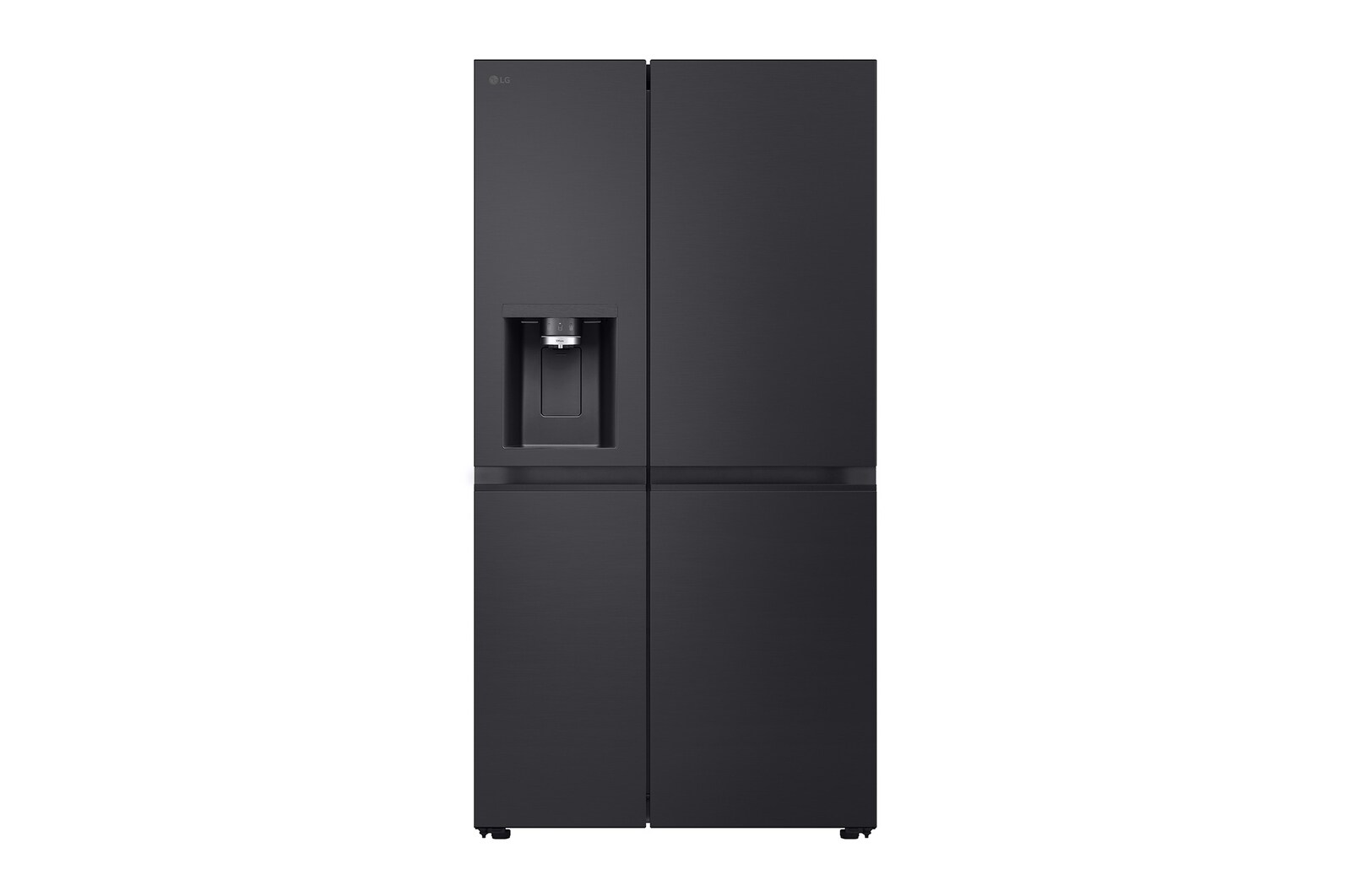 Vorderseite von Side-by-Side Kühlschrank  (B, 623L, 179cm hoch) mit Eis-, Crushed Ice- und Wasserspender &amp; internem Wassertank | GSLE91EVAB GSLE91EVAB