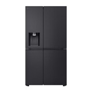 Vorderseite von Side-by-Side Kühlschrank  (B, 623L, 179cm hoch) mit Eis-, Crushed Ice- und Wasserspender &amp; internem Wassertank | GSLE91EVAB GSLE91EVAB