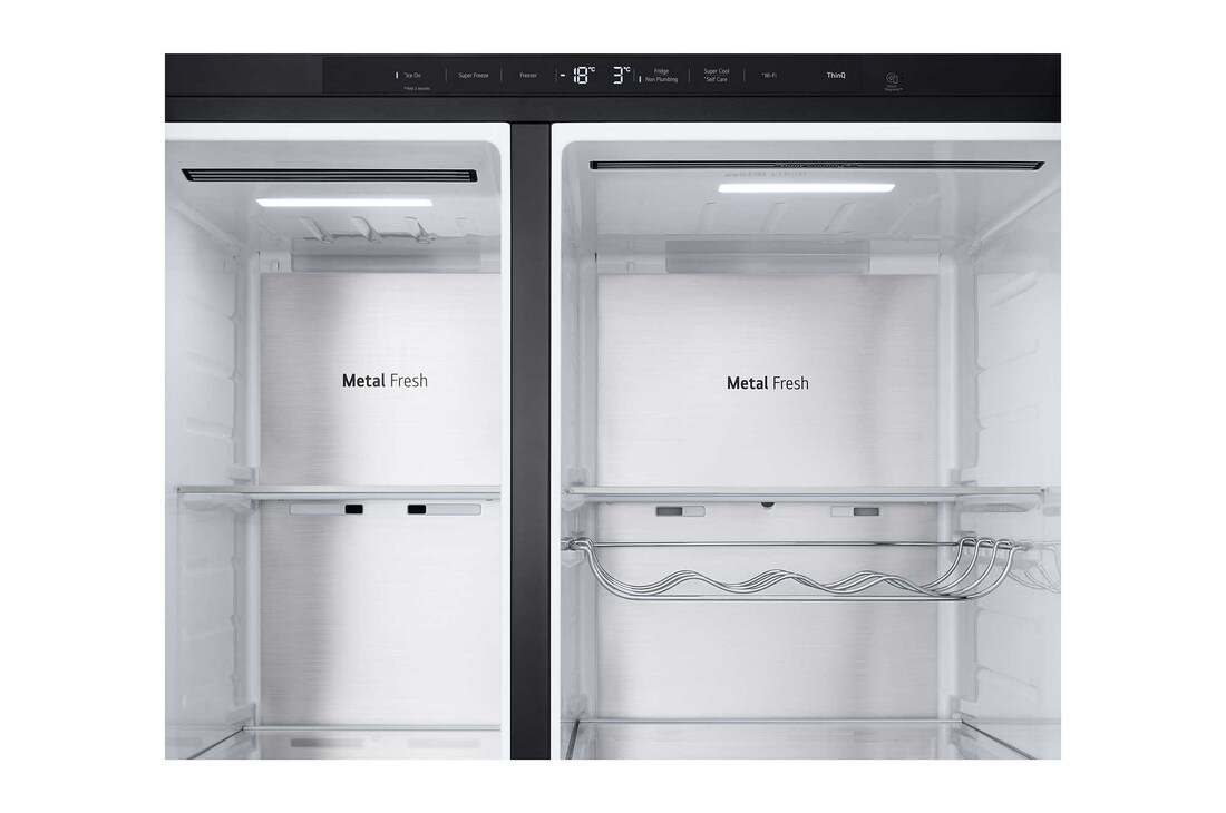 LG Side-by-Side Kühlschrank  (B, 623L, 179cm hoch) mit Eis-, Crushed Ice- und Wasserspender & internem Wassertank | GSLE91EVAB, GSLE91EVAB