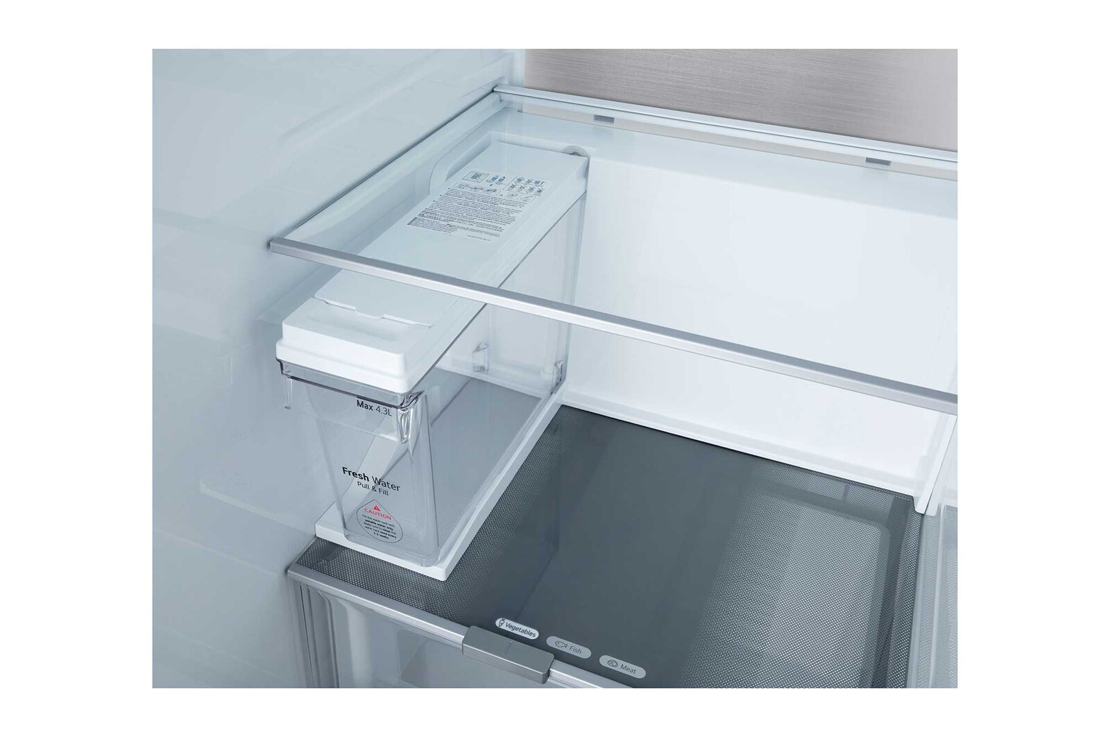 LG Side-by-Side Kühlschrank  (B, 623L, 179cm hoch) mit Eis-, Crushed Ice- und Wasserspender & internem Wassertank | GSLE91EVAB, GSLE91EVAB