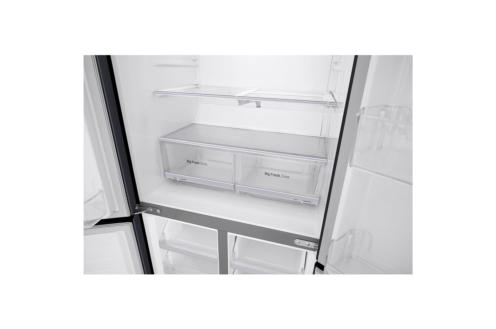 LG SLIM Multi-Door Kühlschrank (E, 530L, 178,7 cm hoch) mit Eis-, Crushed Ice- und Wasserspender & internem Wassertank | GMB844MC4E, GMB844MC4E