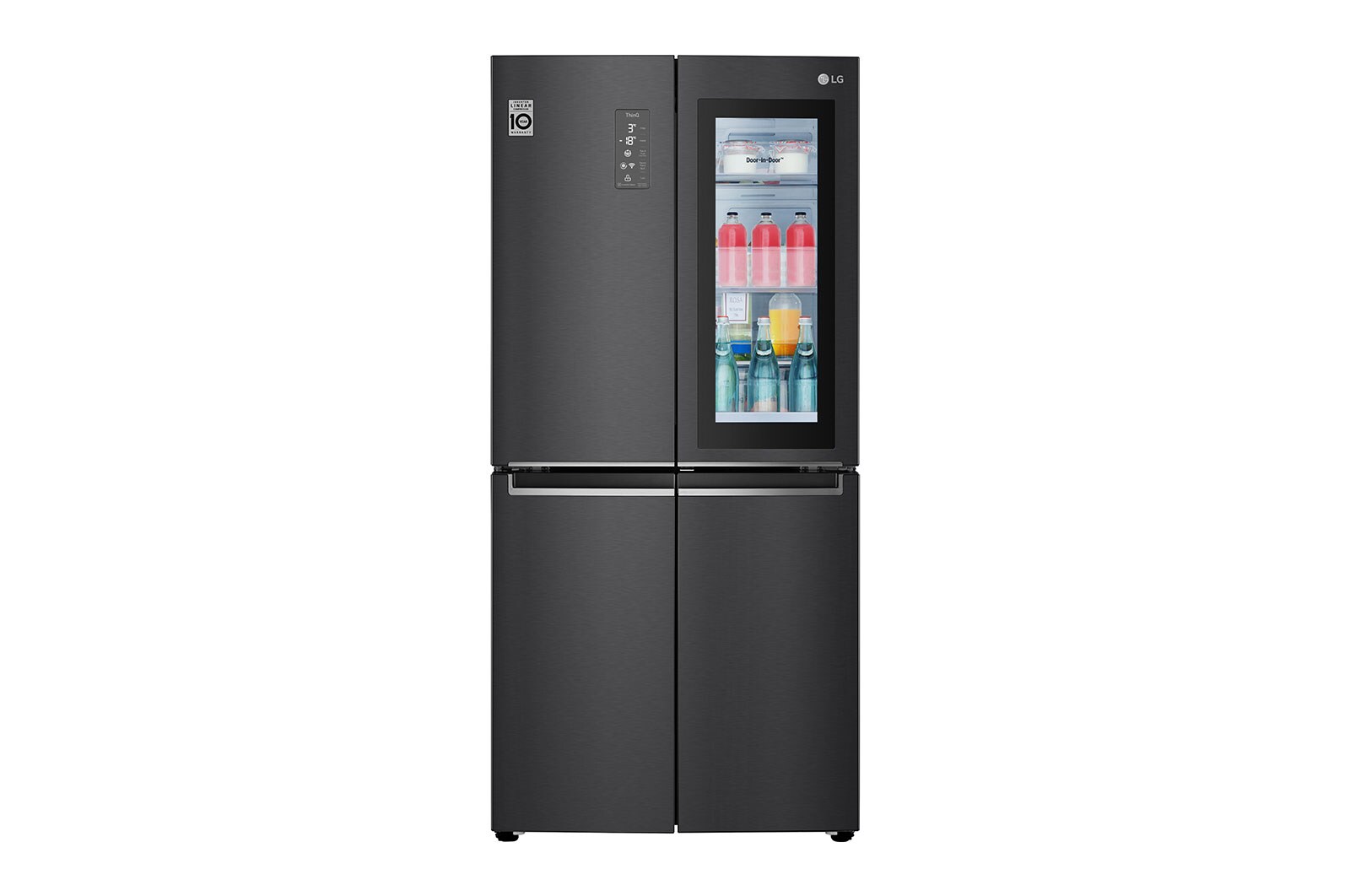 LG Slim Multi-Door Kühlschrank mit InstaView® (E, 530L, 178,7 cm hoch) | GMQ844MC5E, GMQ844MC5E