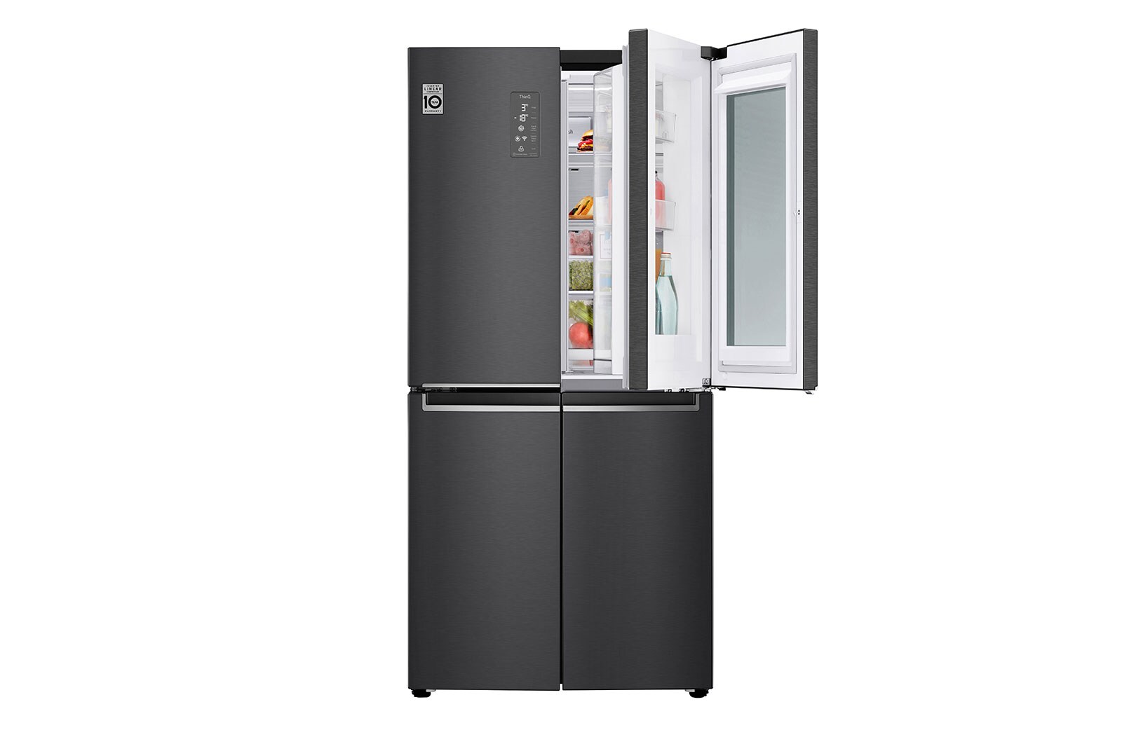 LG Slim Multi-Door Kühlschrank mit InstaView® (E, 530L, 178,7 cm hoch) | GMQ844MC5E, GMQ844MC5E