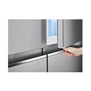 LG Side-by-Side mit InstaView Door-in-Door® | 655 Liter Kapazität | Energieeffizienzklasse E | Platinum Silver | GSQV90PZAE, GSQV90PZAE