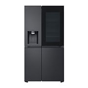 LG Side-by-Side Kühlschrank mit InstaView® (D, 628L, 179cm hoch) mit Eis-, Crushed Ice- und Wasserspender & internem Wassertank | GSXE91EVAD, GSXE91EVAD