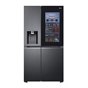 LG Side-by-Side Kühlschrank mit InstaView Door-in-Door® (E, 635L, 179cm hoch) mit Eis-, Crushed Ice- und Wasserspender, Festwasseranschluss & Craft Ice | GSXV90MCDE, GSXV90MCDE