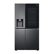 LG Side-by-Side Kühlschrank mit InstaView Door-in-Door® (E, 635L, 179cm hoch) mit Eis-, Crushed Ice- und Wasserspender, Festwasseranschluss & Craft Ice | GSXV90MCDE, GSXV90MCDE