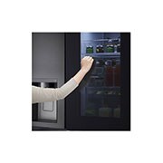 LG Side-by-Side Kühlschrank mit InstaView Door-in-Door® (E, 635L, 179cm hoch) mit Eis-, Crushed Ice- und Wasserspender, Festwasseranschluss & Craft Ice | GSXV90MCDE, GSXV90MCDE