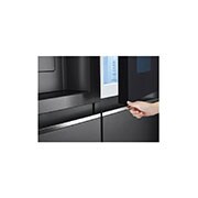 LG Side-by-Side Kühlschrank mit InstaView Door-in-Door® (E, 635L, 179cm hoch) mit Eis-, Crushed Ice- und Wasserspender, Festwasseranschluss & Craft Ice | GSXV90MCDE, GSXV90MCDE