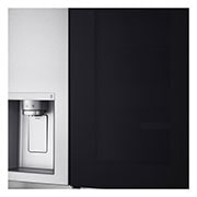 LG Side-by-Side Kühlschrank mit InstaView Door-in-Door® (E, 635L, 179cm hoch) mit Eis-, Crushed Ice- und Wasserspender & internem Wassertank | GSXV91BSAE , GSXV91BSAE