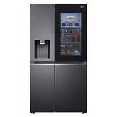 Side-by-Side Kühlschrank mit InstaView Door-in-Door® (E, 635L, 179cm hoch) mit Eis-, Crushed Ice- und Wasserspender & internem Wassertank | GSXV91MCAE 