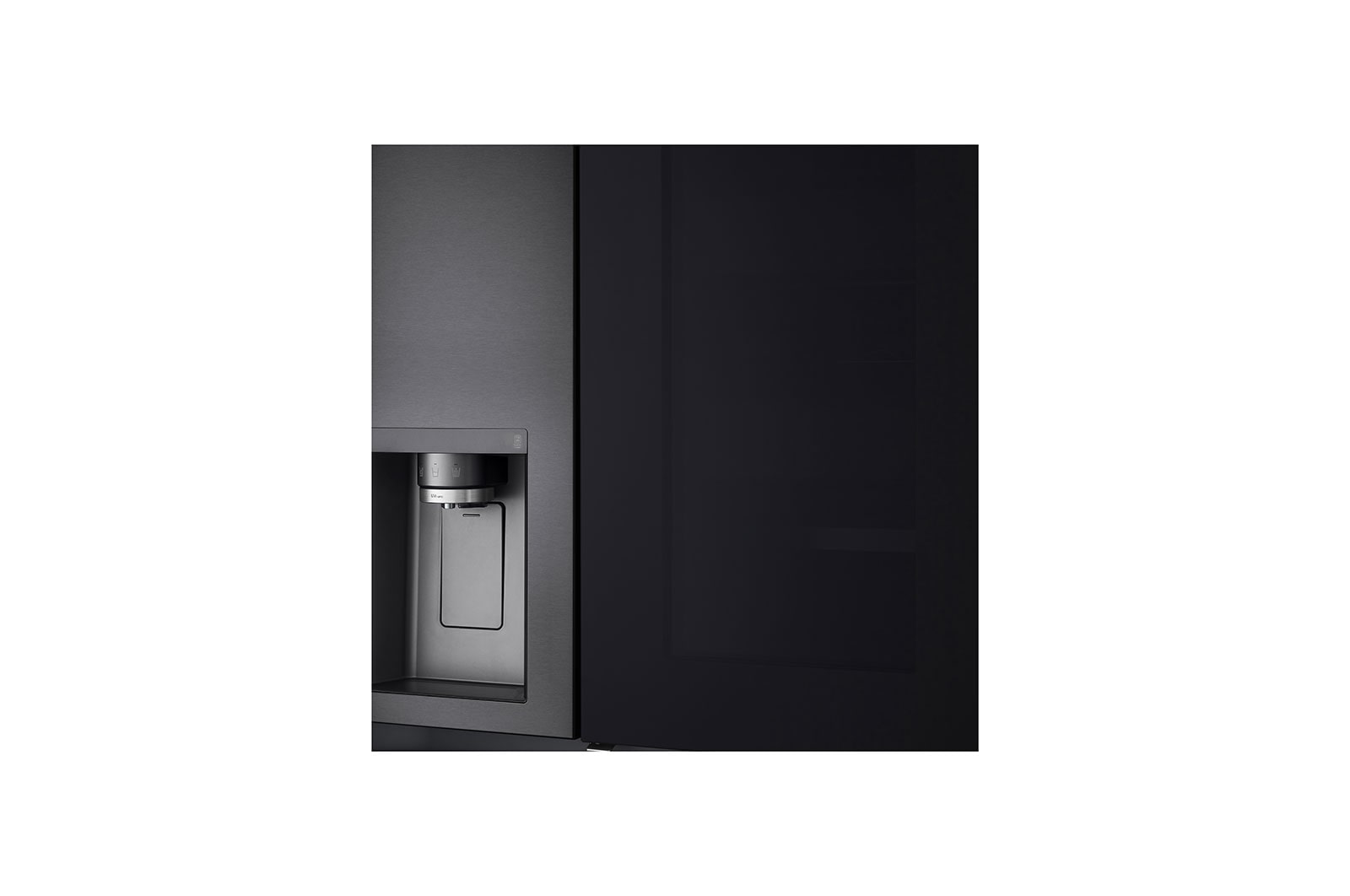 LG Side-by-Side Kühlschrank mit InstaView Door-in-Door® (E, 635L, 179cm hoch) mit Eis-, Crushed Ice- und Wasserspender & internem Wassertank | GSXV91MCAE , GSXV91MCAE