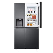 LG Side-by-Side Kühlschrank mit InstaView Door-in-Door® (E, 635L, 179cm hoch) mit Eis-, Crushed Ice- und Wasserspender & internem Wassertank | GSXV91MCAE , GSXV91MCAE