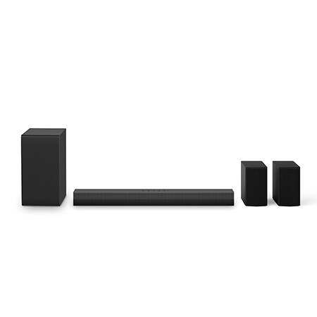 Frontansicht der LG Soundbar DS40TR und des Subwoofers