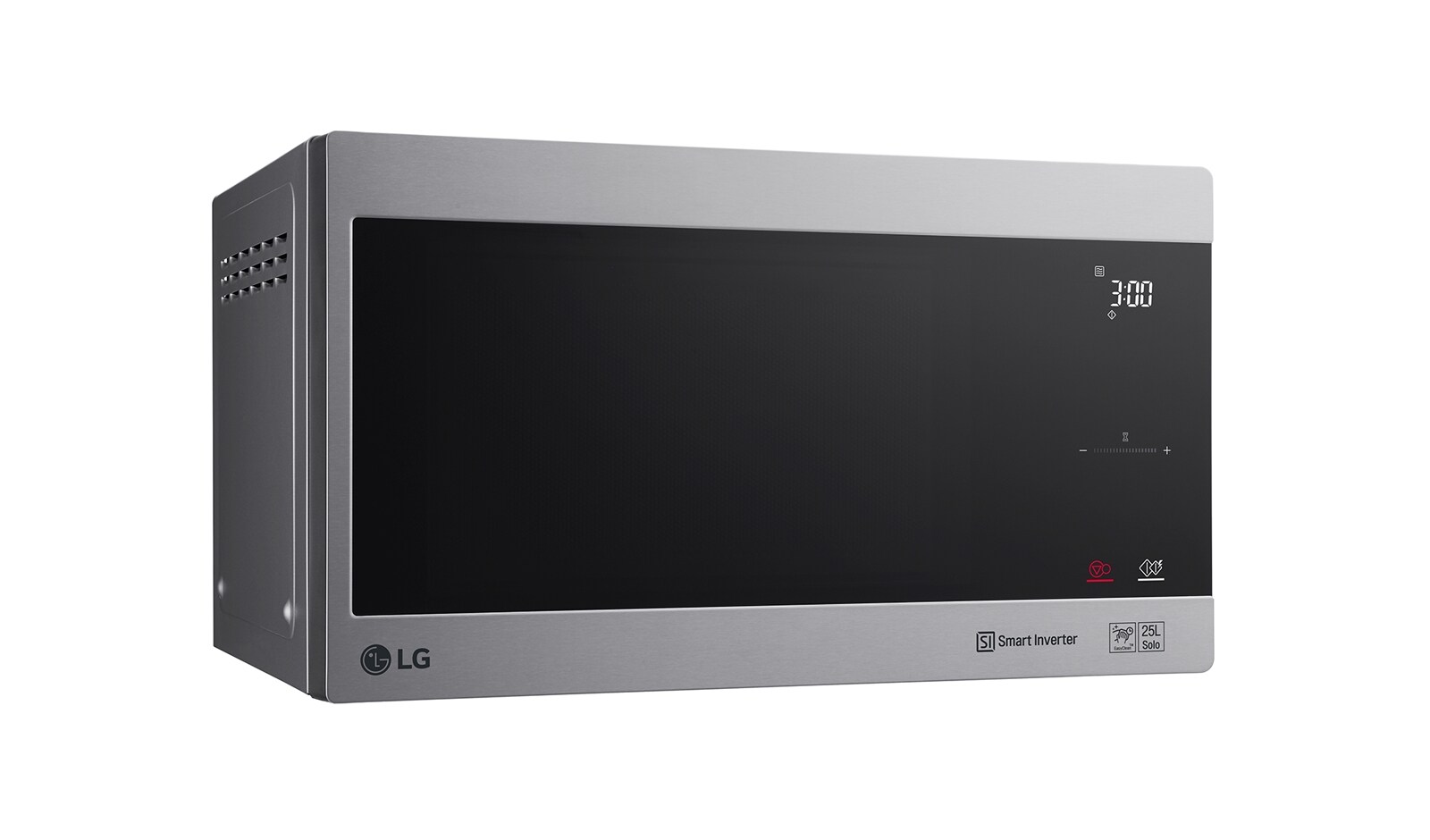 LG Solo-Mikrowelle Noble Steel (25 L, 1000 Watt) mit Smart Inverter Technologie & EasyClean | MS2595CIS, MS2595CIS