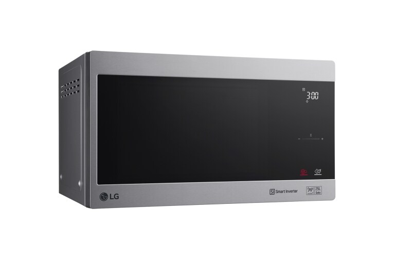 LG Solo-Mikrowelle Noble Steel (25 L, 1000 Watt) mit Smart Inverter Technologie & EasyClean | MS2595CIS, MS2595CIS