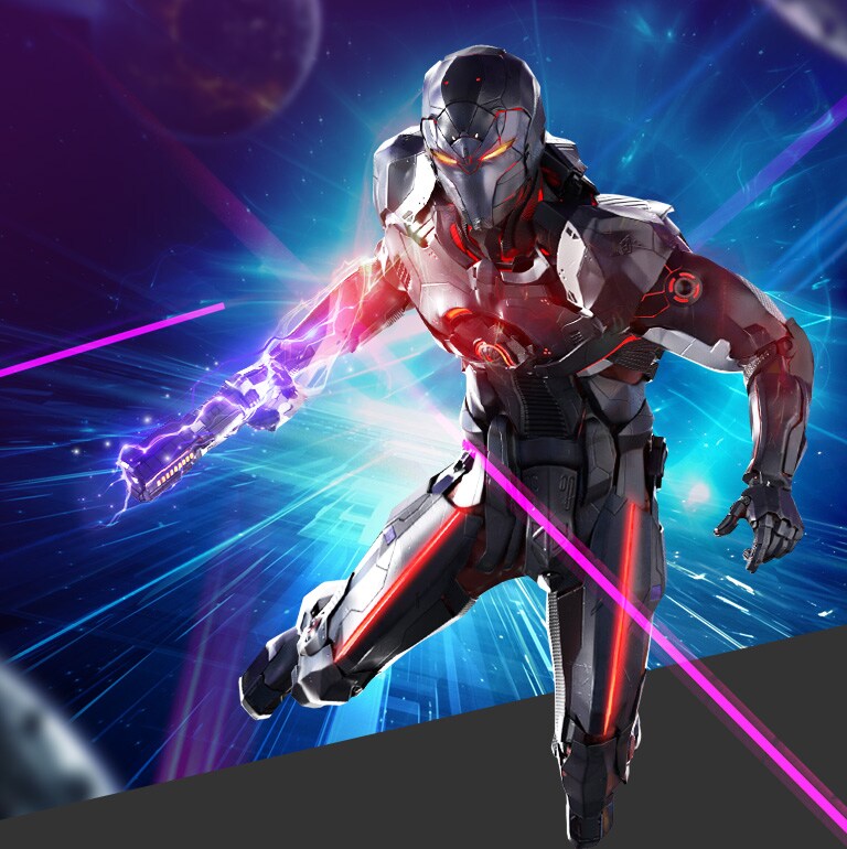 The main character with a fully loaded gun. Expressing UHD 4K, 144Hz and 1ms (GtG).