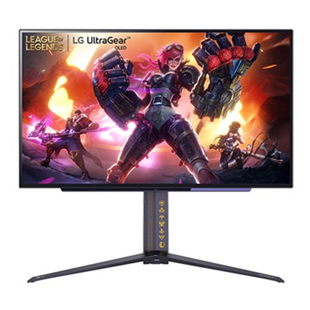 LG 27 Zoll UltraGear™ QHD 240Hz OLED League of Legends Edition Gaming Monitor mit 0,03 ms (GtG) Reaktionszeit