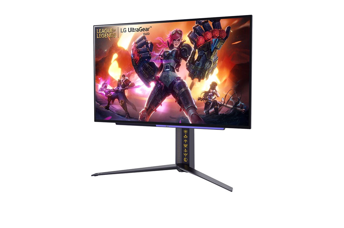 LG UltraGear™ 27 Zoll OLED Gaming Monitor League of Legends Edition mit 240Hz, 1440p, HRD10, G-SYNC®-Compatible, 27GR95QL-B