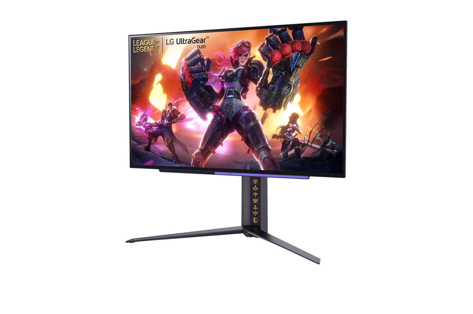 LG UltraGear™ 27 Zoll OLED Gaming Monitor League of Legends Edition mit 240Hz, 1440p, HRD10, G-SYNC®-Compatible, 27GR95QL-B