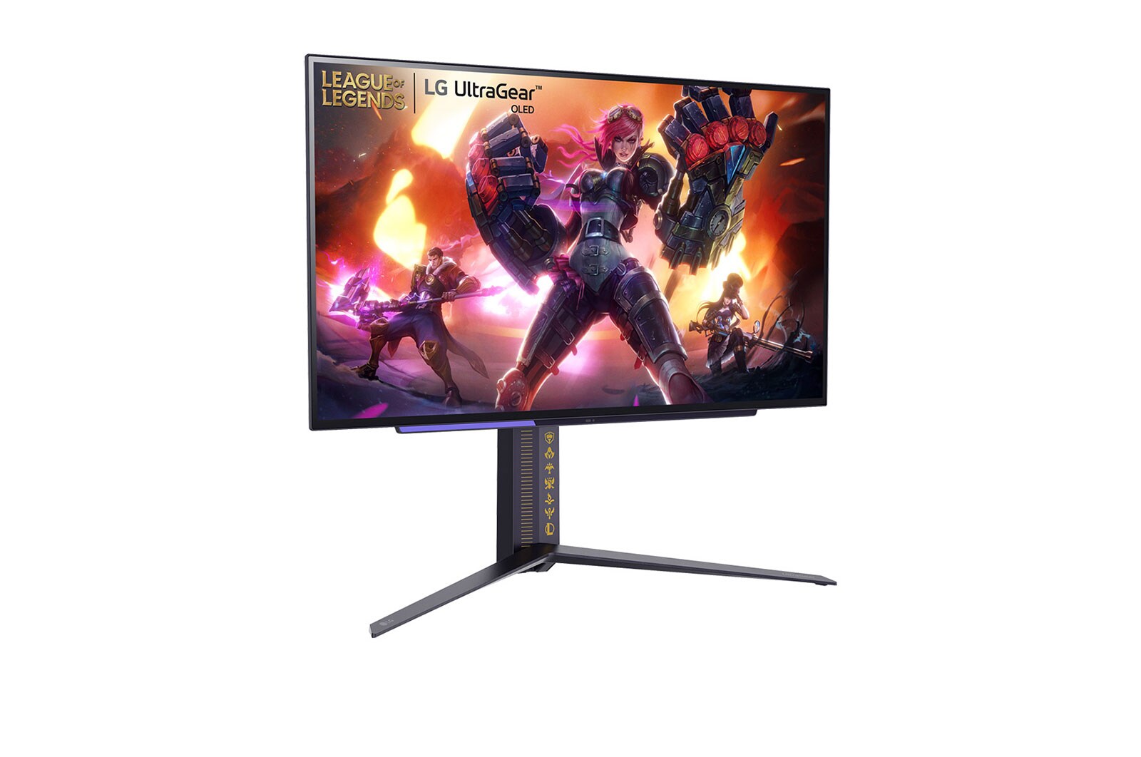 LG UltraGear™ 27 Zoll OLED Gaming Monitor League of Legends Edition mit 240Hz, 1440p, HRD10, G-SYNC®-Compatible, 27GR95QL-B