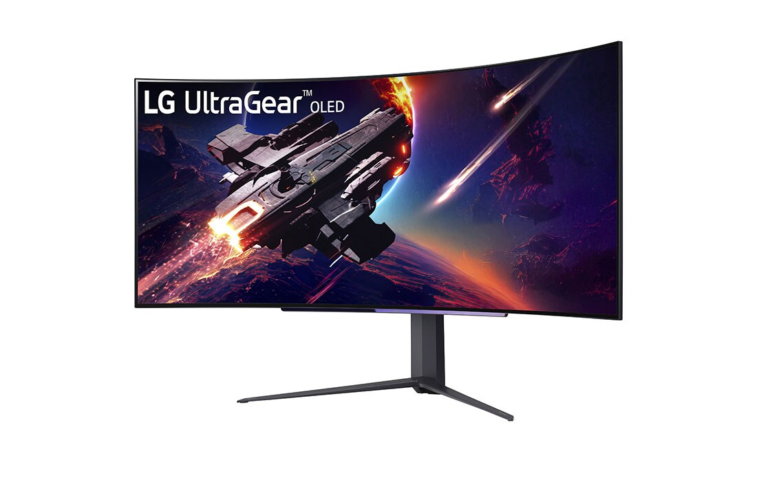 LG UltraGear™ 45 Zoll OLED Curved Gaming Monitor mit 0.03ms, 240Hz, WQHD Auflösung, HDR10, 45GR95QE