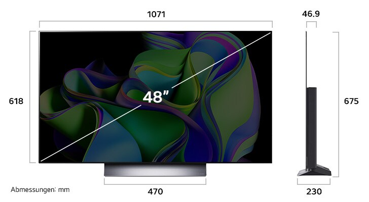 oled48c37la Dimension