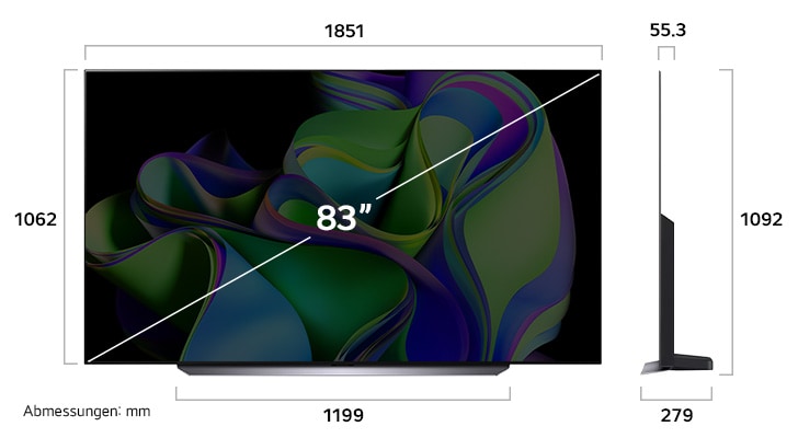 oled83c31la Dimension