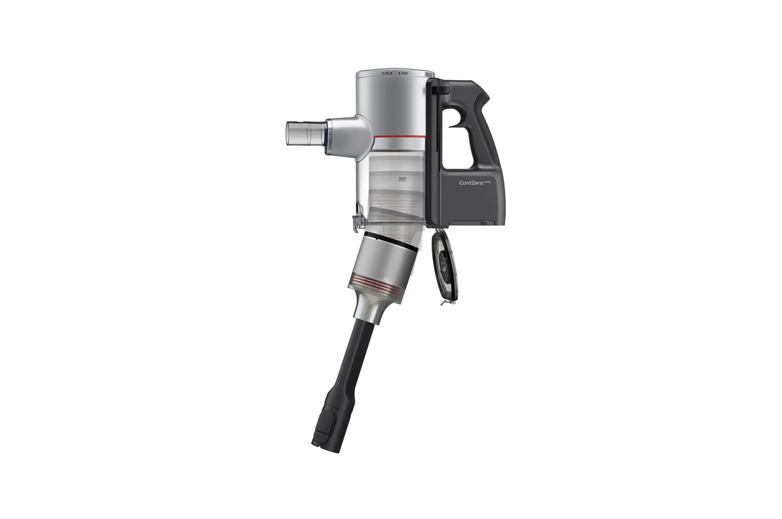 LG Akku-Staubsauger Fantasy Silver (112cm hoch) mit zwei Akkus, drei verschiedenen Saugstufen & Smart Inverter Motor® | A9K-CORE1S, A9K-CORE1S