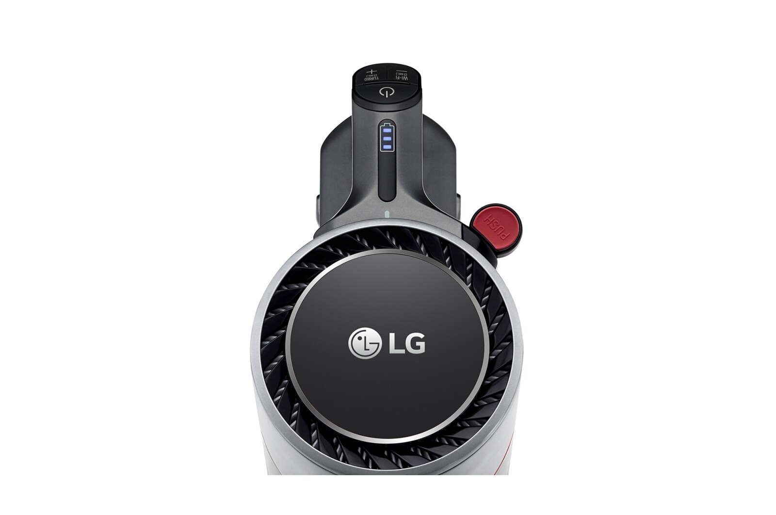 LG Akku-Staubsauger Fantasy Silver (112cm hoch) mit zwei Akkus, drei verschiedenen Saugstufen & Smart Inverter Motor® | A9K-CORE1S, A9K-CORE1S