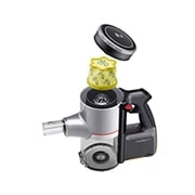 LG Akku-Staubsauger Fantasy Silver (112cm hoch) mit zwei Akkus, drei verschiedenen Saugstufen & Smart Inverter Motor® | A9K-CORE1S, A9K-CORE1S