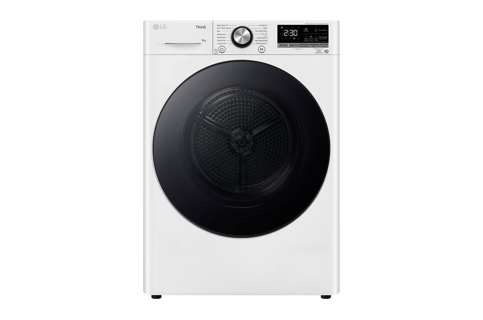 LG Trockner Weiß (9 kg, EEK A+++) mit Dual Inverter Wärmepumpentechnologie & selbstreinigendem Kondensator | RT90V9W, RT90V9W