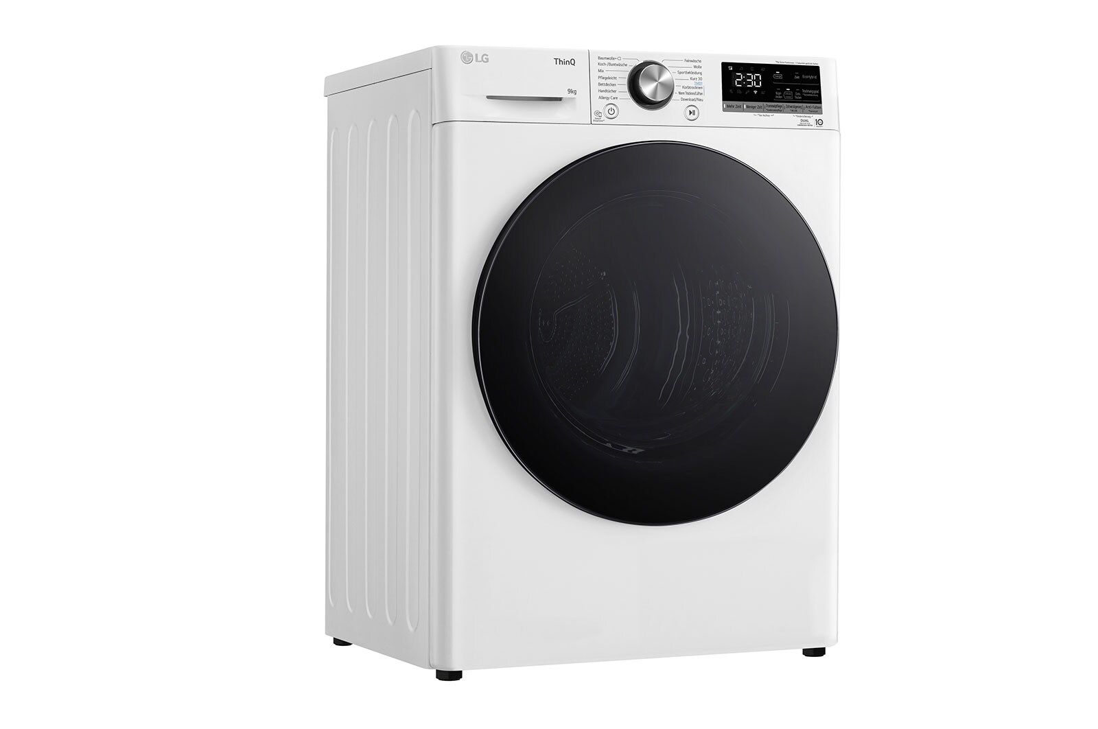 LG Trockner Weiß (9 kg, EEK A+++) mit Dual Inverter Wärmepumpentechnologie & selbstreinigendem Kondensator | RT90V9W, RT90V9W