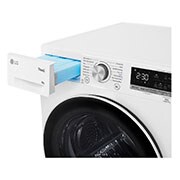 LG Trockner Weiß (A+++, 9 kg) mit Dual Inverter Wärmepumpentechnologie & selbstreinigendem Kondensator I V9R09TC, V9R09TC